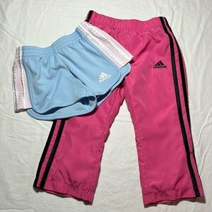 2T Adidas shorts and track pants